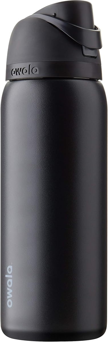 FreeSip Stainless Steel Water Bottle 32 oz Very, Very Dark