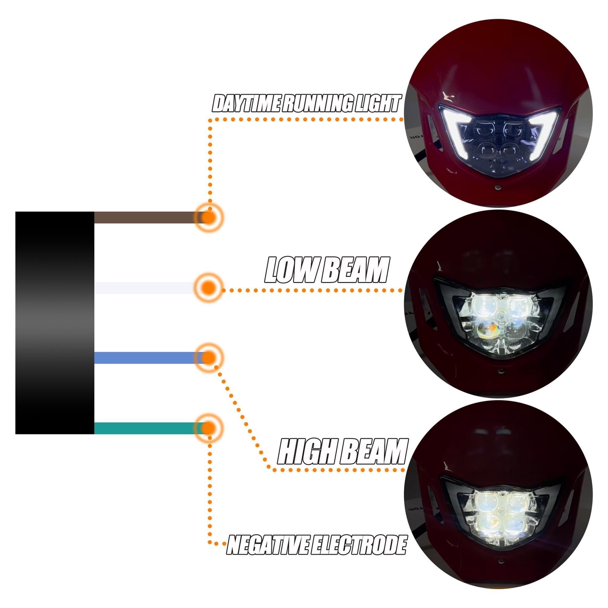 Faros Delanteros Moto ParaWR YZ 250 450F 250F CQR250 Faro Delantero