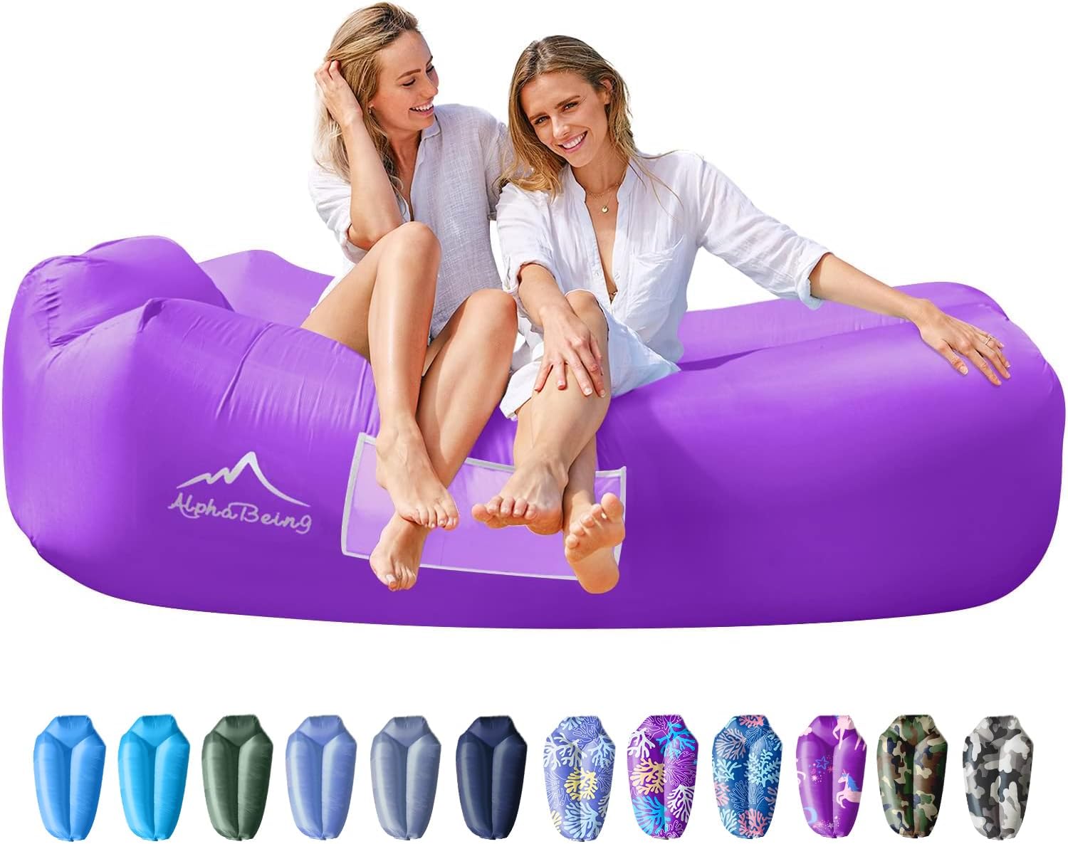 Inflatable Couch For Camping AlphaBeing Inflatable Lounger Beach