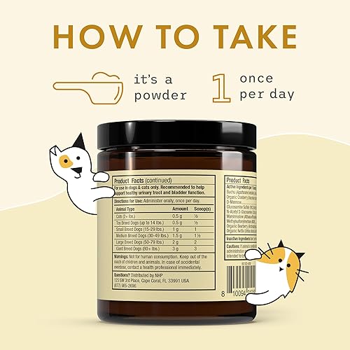 Miniatura 6 de Bark & Whiskers Soporte de vejiga, 3.17 oz (90 g), 90 cucharadas, apoya la salud del tracto urinario, con arándano y D-manosa, formulado por