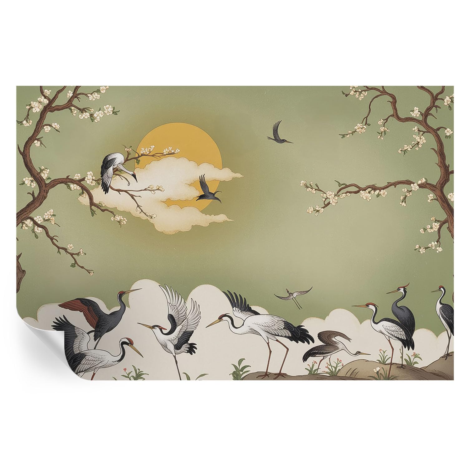 Vinilos decorativos de pared 104x70 cm con estampados botánicos e ideas de adornos para hogar