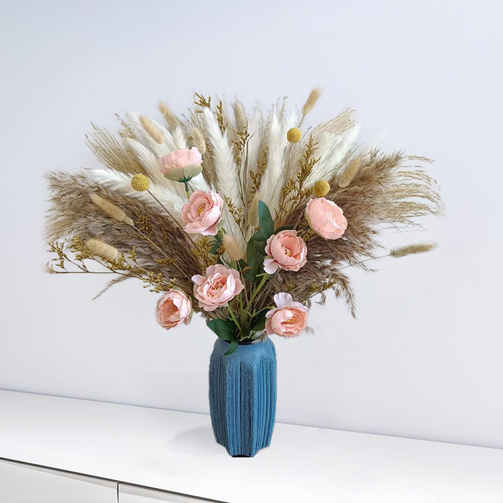 Ramo De Herba De Wld Pampas Con Jarrón / Flores Secas / | Etsy
