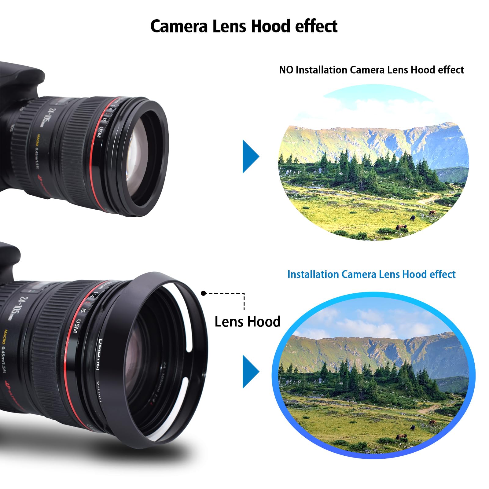 Paraluce Cilindrico Universale Lungo In Metallo Per - Foto 4