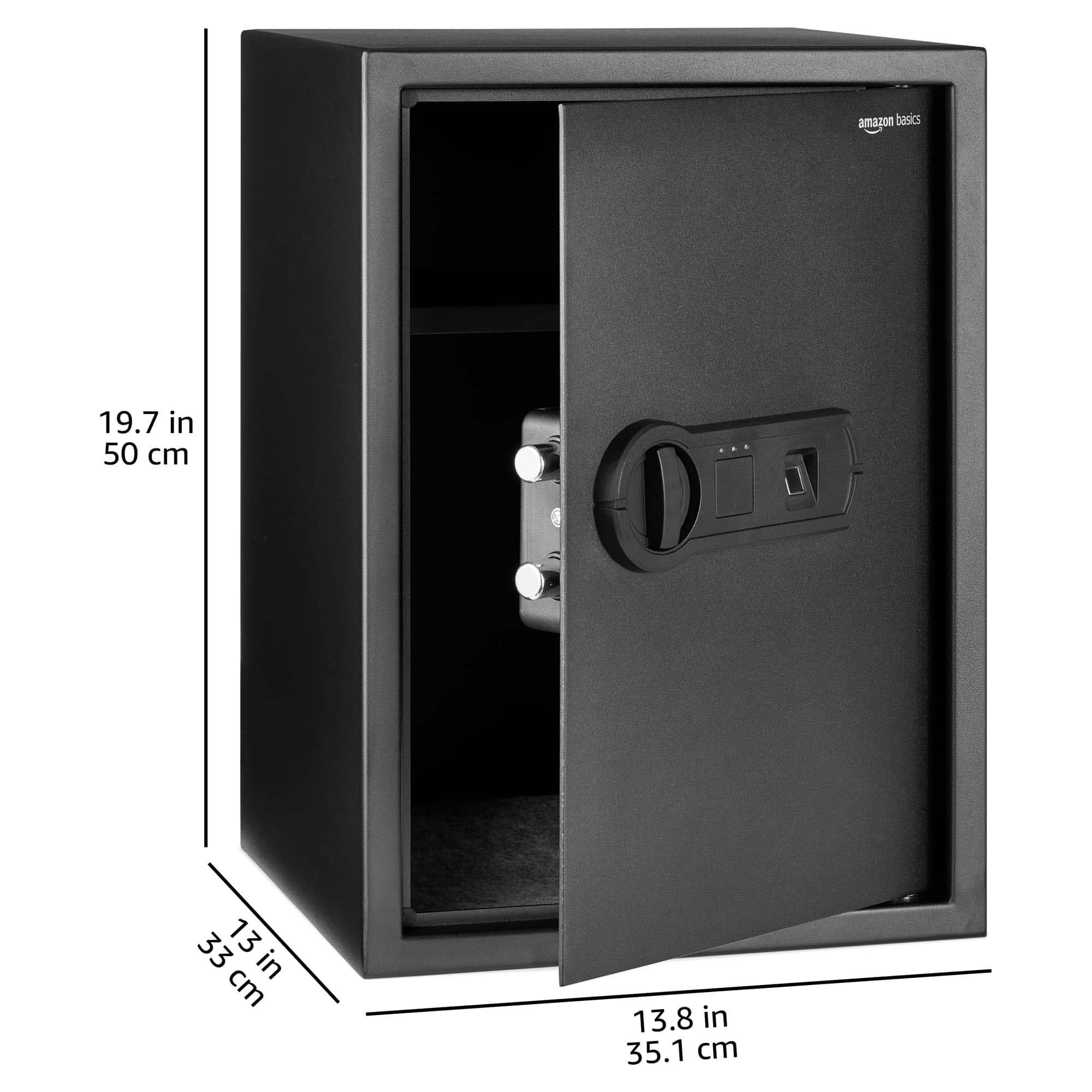 【amazonベーシック】金庫/ブラック Amazon.co.jp: Amazonベーシック 金庫 家庭用 業務用 電子式 指紋認証