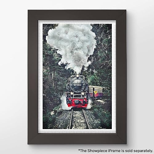 Miniatura 2 de Pintoo Rompecabezas de 600 piezas para adultos, el tren de vapor, Suiza, hermoso rompecabezas de plástico para decoración del hogar, cero polvo,
