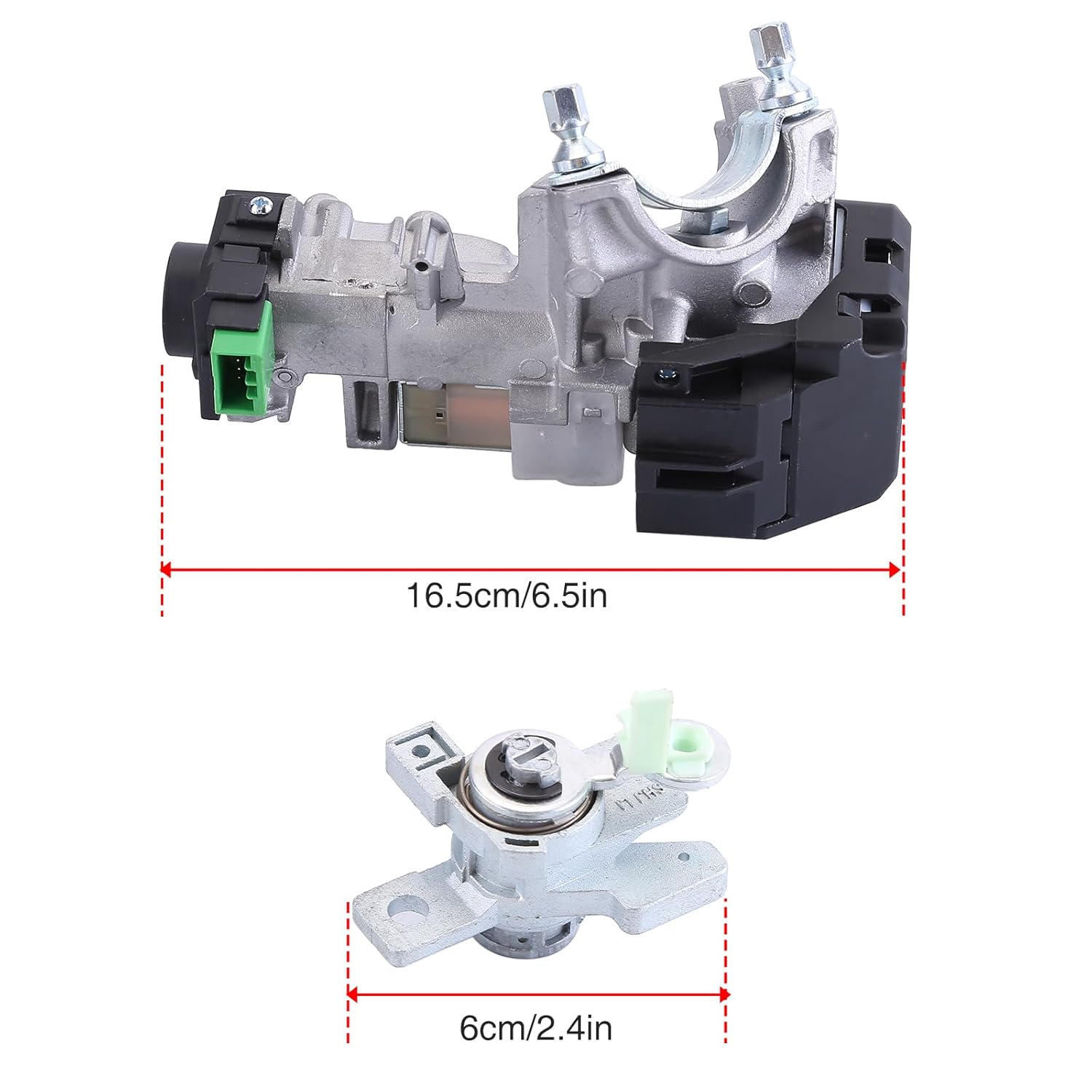 Ignition Switch Lock Cylinder with 2Keys Compatible with Honda Odyssey 2005-2010 Cylinder Lock Key Door Lock Replace 72185-SHJ-A01 06351-SCV-C10 Lock Key Door Lock Cylinder Ignition Cylinder
