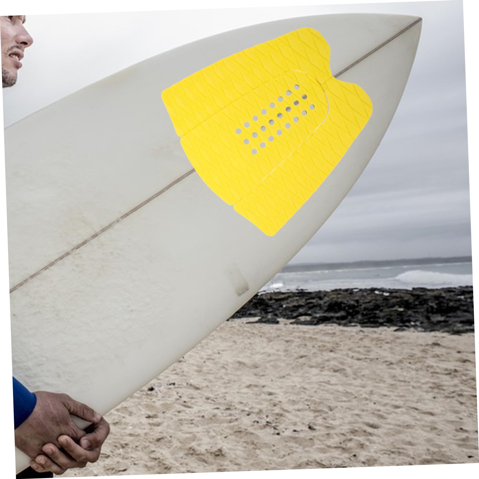 Happyyami 4 Juegos De Accesorios para Tablas De Surf Alfombrilla Trasera Almohadilla De Tracción para Tablas De Surf Almohadillas Antideslizantes para Tablas De Surf Almohadillas