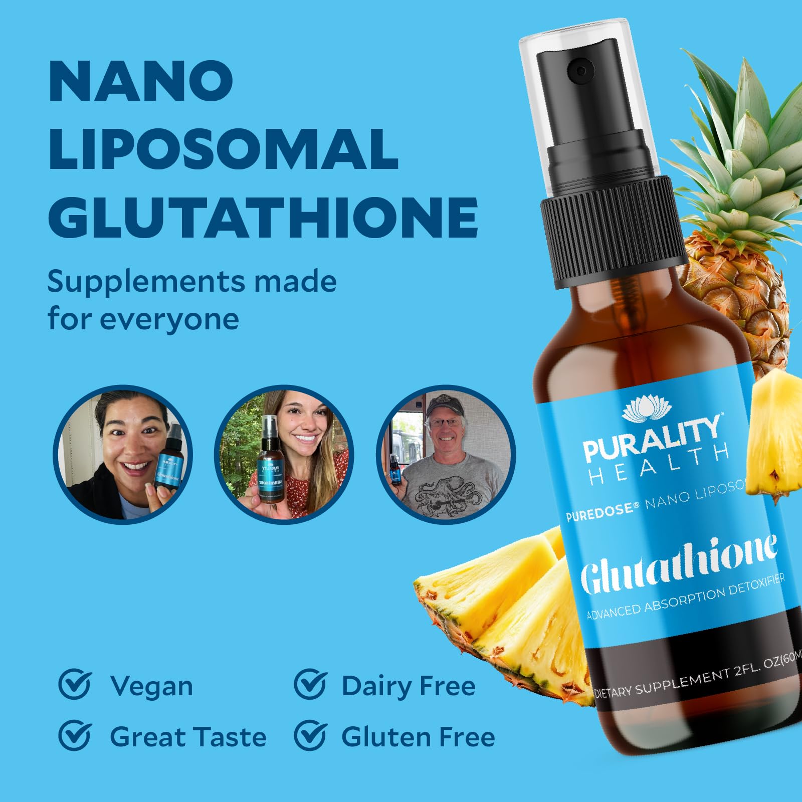 purality health nano liposomal glutathione Nano-Liposomal®, Glutathione, Liposomal Drink Mix, 30 Packets, 0.32 oz (9  g) Each