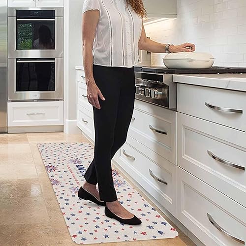 Vista 414 de Tapete de Feliz Navidad, tapete antideslizante para puerta delantera, baño, cocina, dormitorio, patio, entrada, 16 x 24 pulgadas, rojo, negro y verde