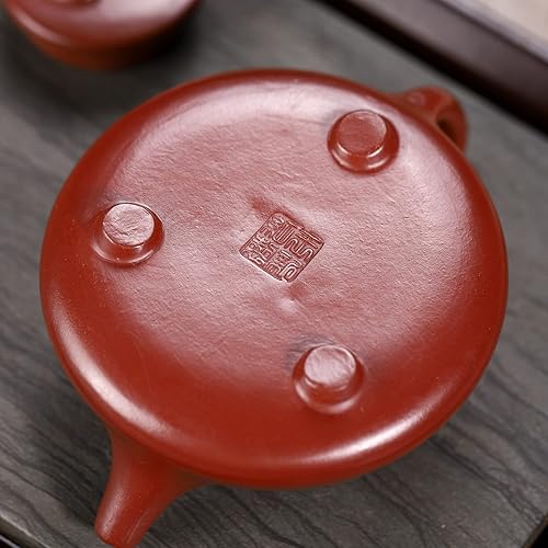 Miniatura 7 de SILINE Zisha - Olla de té de 8.8 onzas, tetera china auténtica Yixing hecha a mano con filtro, tetera de hojas sueltas de Kung Fu