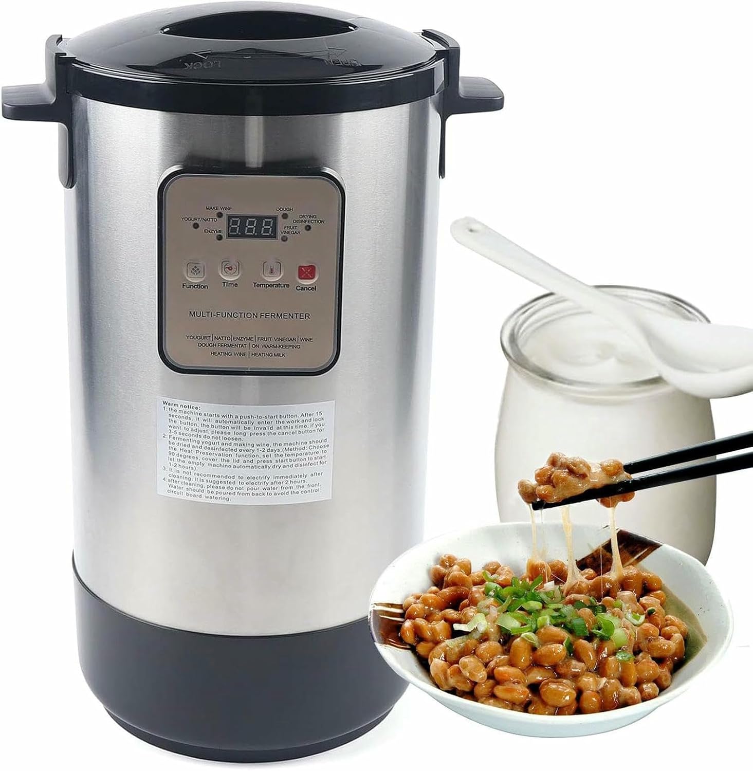 Electric Fermenter 12L Yogurt Maker, Home Yoghourt Container, Automatic Constant Temperature, Yogurt Natto Fermentation Machine, Rice Wine Maker~/