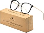 Cyxus Lunettes de lumière bleue Hommes & Les femmes font obstacle UV Anti Eye Fatigue Eyewear Transparent Lens Sleep Better Stylish Frame
