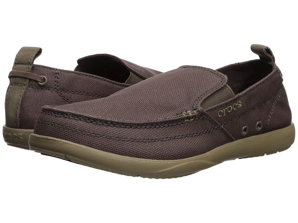 

Crocs Walu (Espresso/Walnut) Men's Slip on Shoes, Brown
