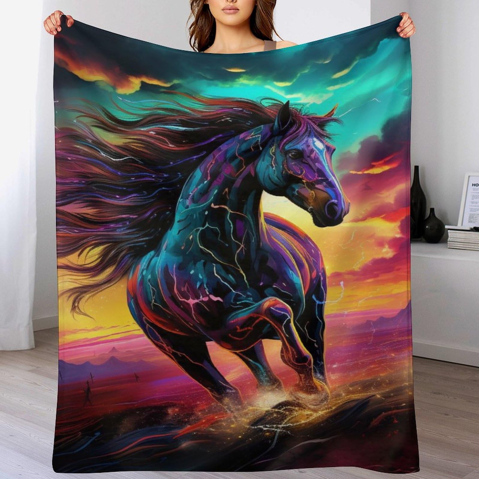 Manta de franela para sofá en las noches de invierno o lectura, textil con estampado 3D moderno