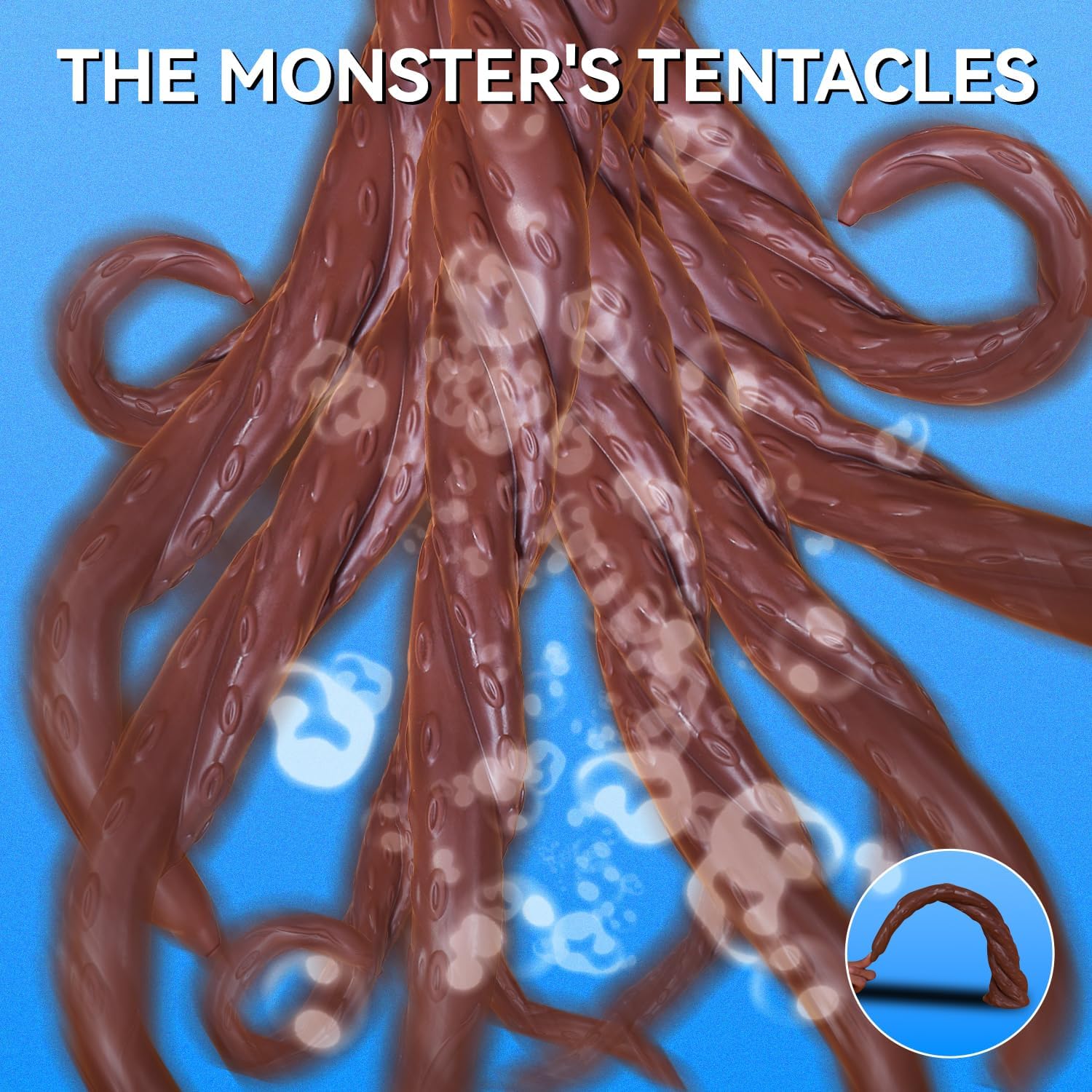 17.5 Inch Super Long Huge Dildo, Giant Monster Tentacle Thick Big Black Anal Dildo with Strong Suction Cup, Realistic Soft Large Peins for G-Spot & Anal Adult Sex Toy for Women Men Gay