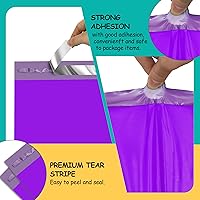 Vista 3 de Sobres de polietileno de 6 x 9 pulgadas, 100 piezas, sobres de correo de plástico morado con grosor de 2.4mil, bolsas de envío impermeables