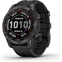 Vista 3 de Garmin Fenix 7S - Reloj inteligente de aventura de tamaño más pequeño, reloj resistente al aire libre con GPS, pantalla táctil, características