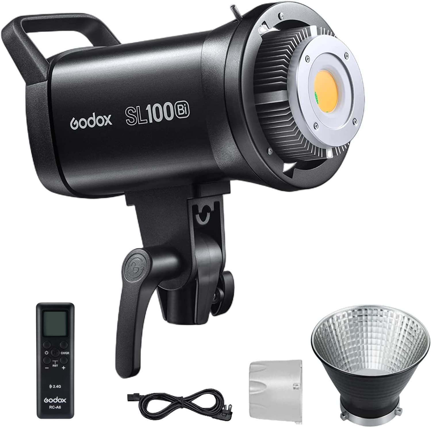 Amazon.com : Godox SL100Bi 100W Bi-Color LED Video Light, 32100Lux@1M ...