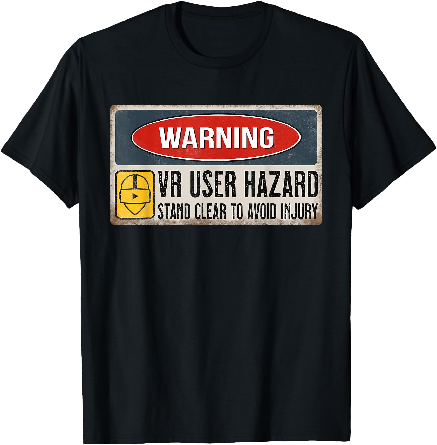 VR Player Virtual Reality User Hazard Gamer T-Shirt