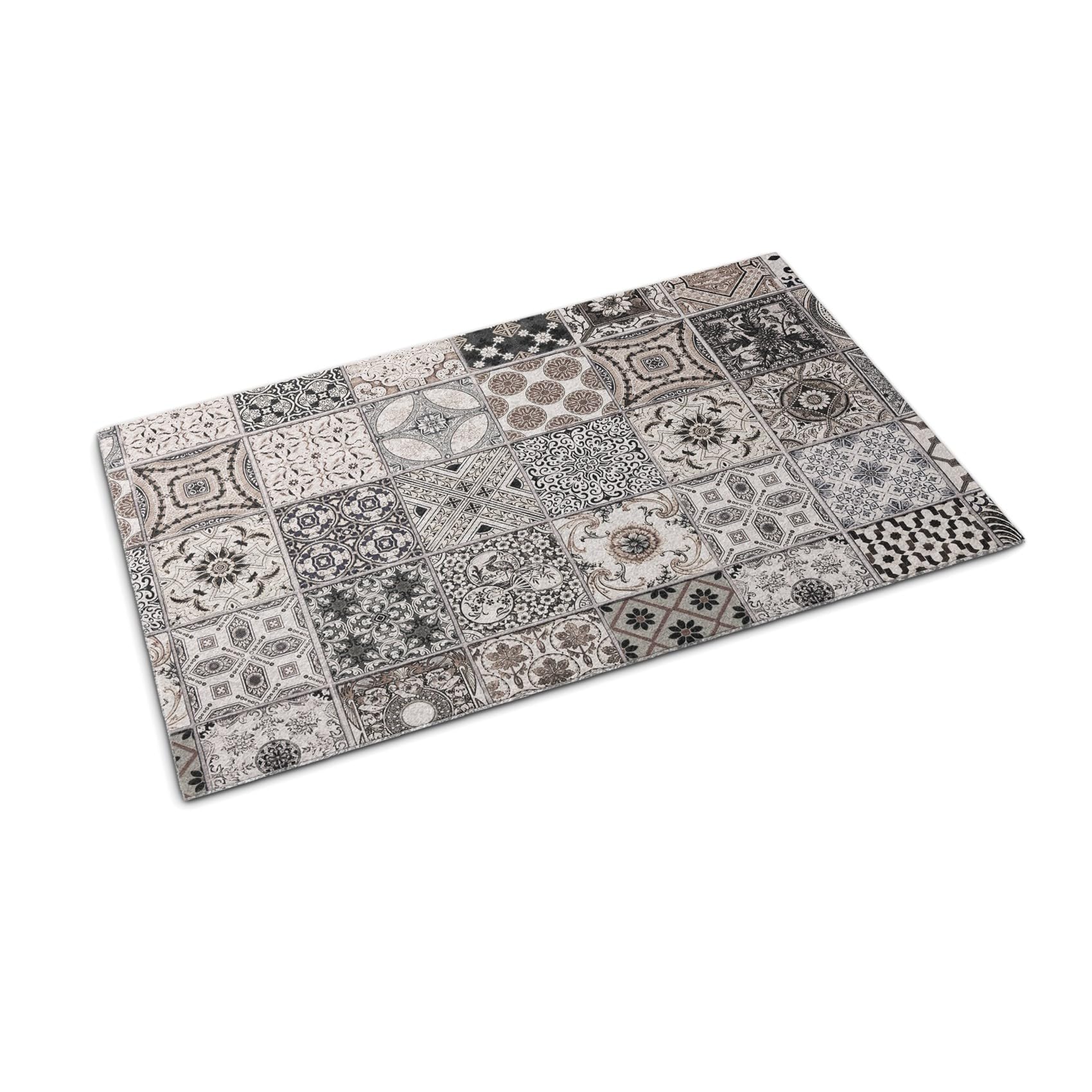 Paillasson extérieur entrée terrasse balcon Tulup 90x60 cm tapis essuie-glace géométrique