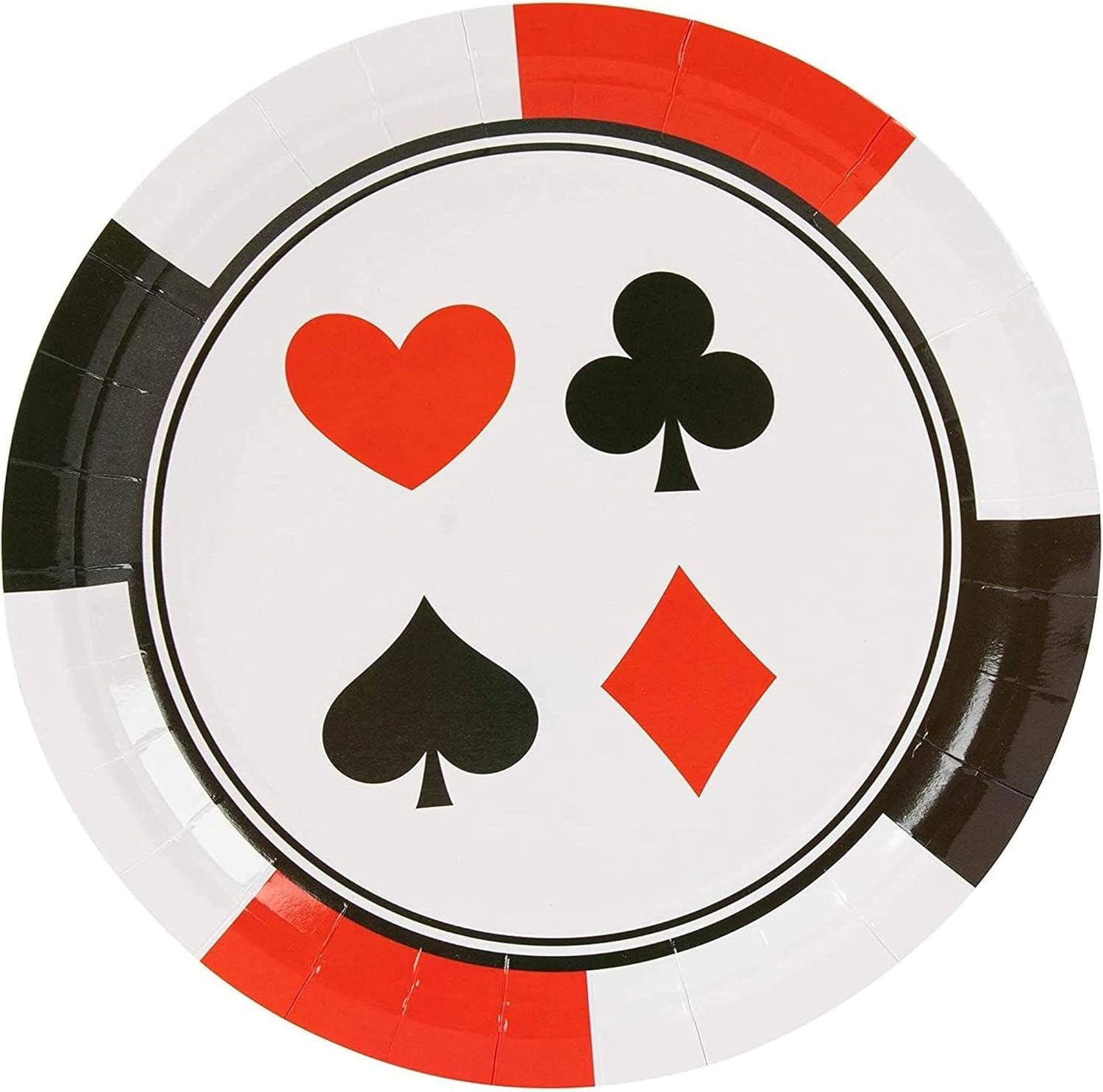 Nеw Arrіvаlѕ Poker & Casino Card Night Plates - 80 Disposable Dinner Paper Plates 9 x 9 inches