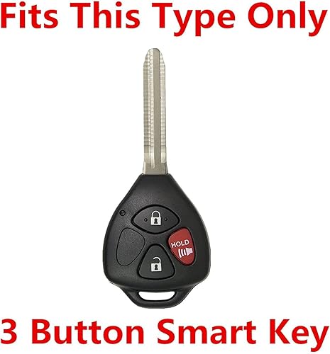 Miniatura 3 de Rpkey Funda de Silicona para Control Remoto de Entrada sin Llave, Protector de Repuesto Compatible con Toyota 4Runner Corolla Matrix RAV4 Venza