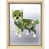 犬の絵画。珍品です。 Heavenly Life（天ノ国） - 柴犬 No.1】アートポスター 犬の絵