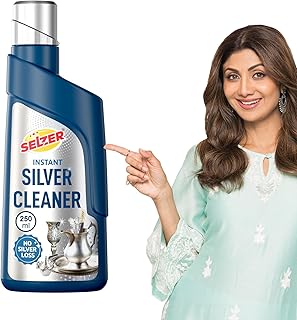 Instant Silver Cleaning Liquid, Silver Dip Instant Silver Cleaner For Jewellery, Articles And Silverware - No Silver Loss, 250ml (Pack of 1)