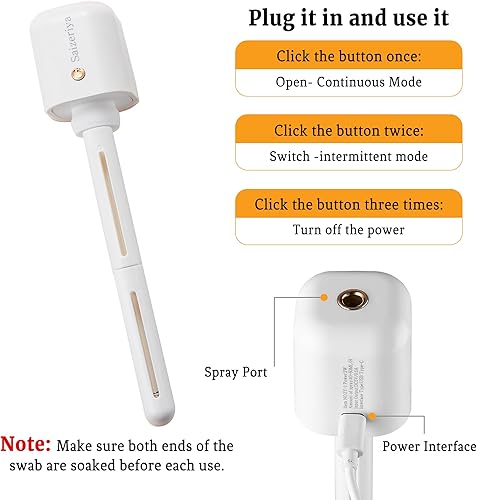 Miniatura 4 de Mini humidificador portátil, humidificador de viaje, pequeños humidificadores personales USB con contenedor ultra silencioso, opcional,