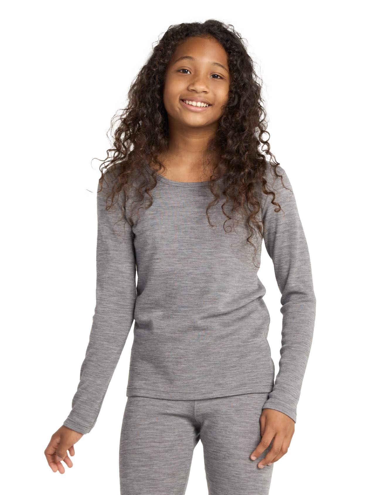 LAPASA 100% Lana Merino Maglia/Calzamaglia Bambini Strato Base Leggings Intimo Termico Pantaloni Canottiera Unisex 5-13 Anni K13 K14
