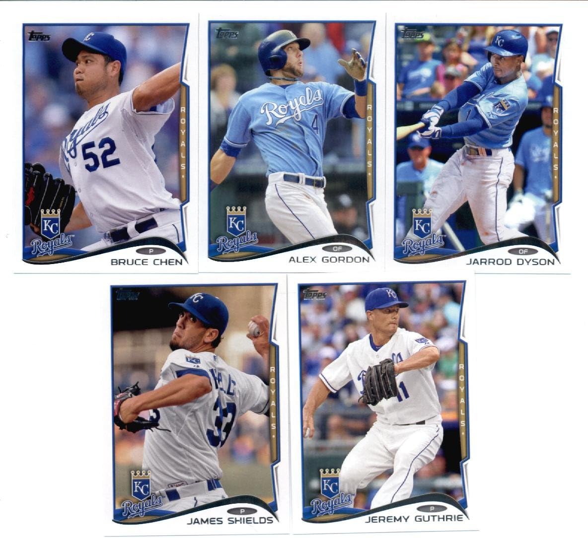 2011, 2012,2013 & 2014 Topps Kansas City Royals Baseball Card Team Sets (Complete Series 1 & 2 From All Four Years )