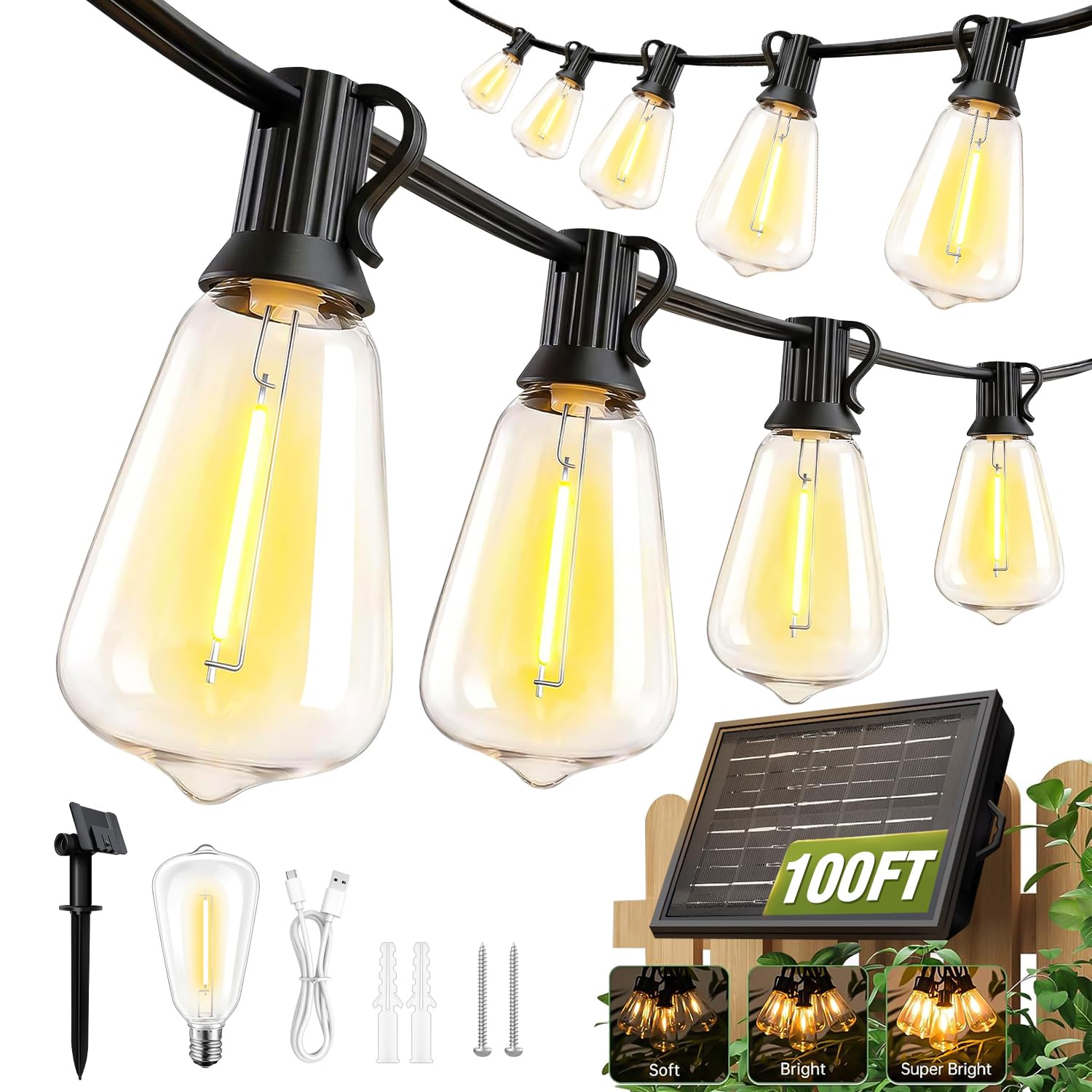 Skoiuc Solar String Lights