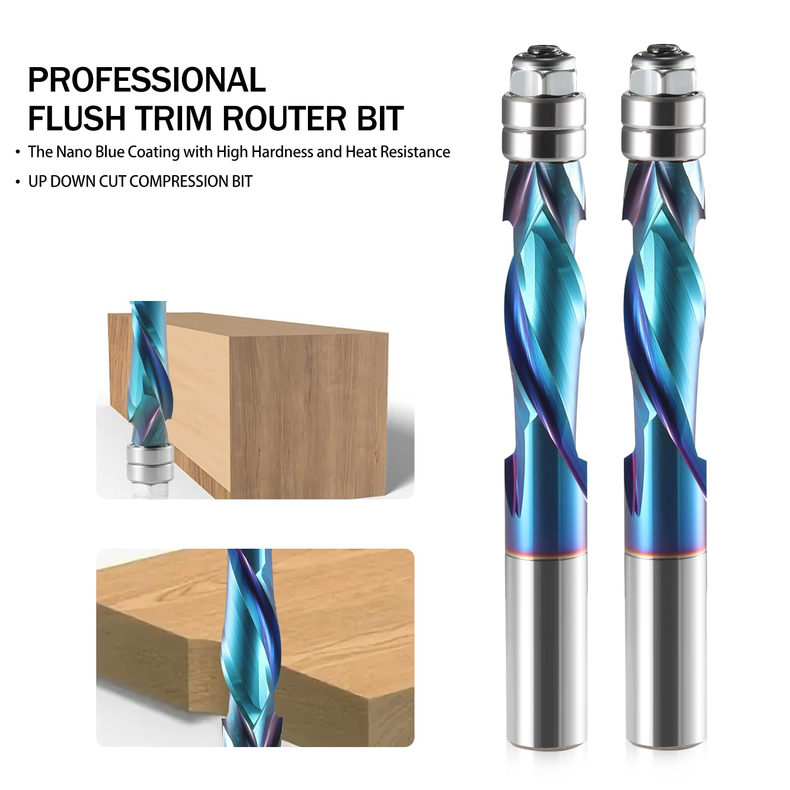 Whiteside RFTD5125 Spiral Flush Trim Down Cut Router Bit – Perfect For Woodworking