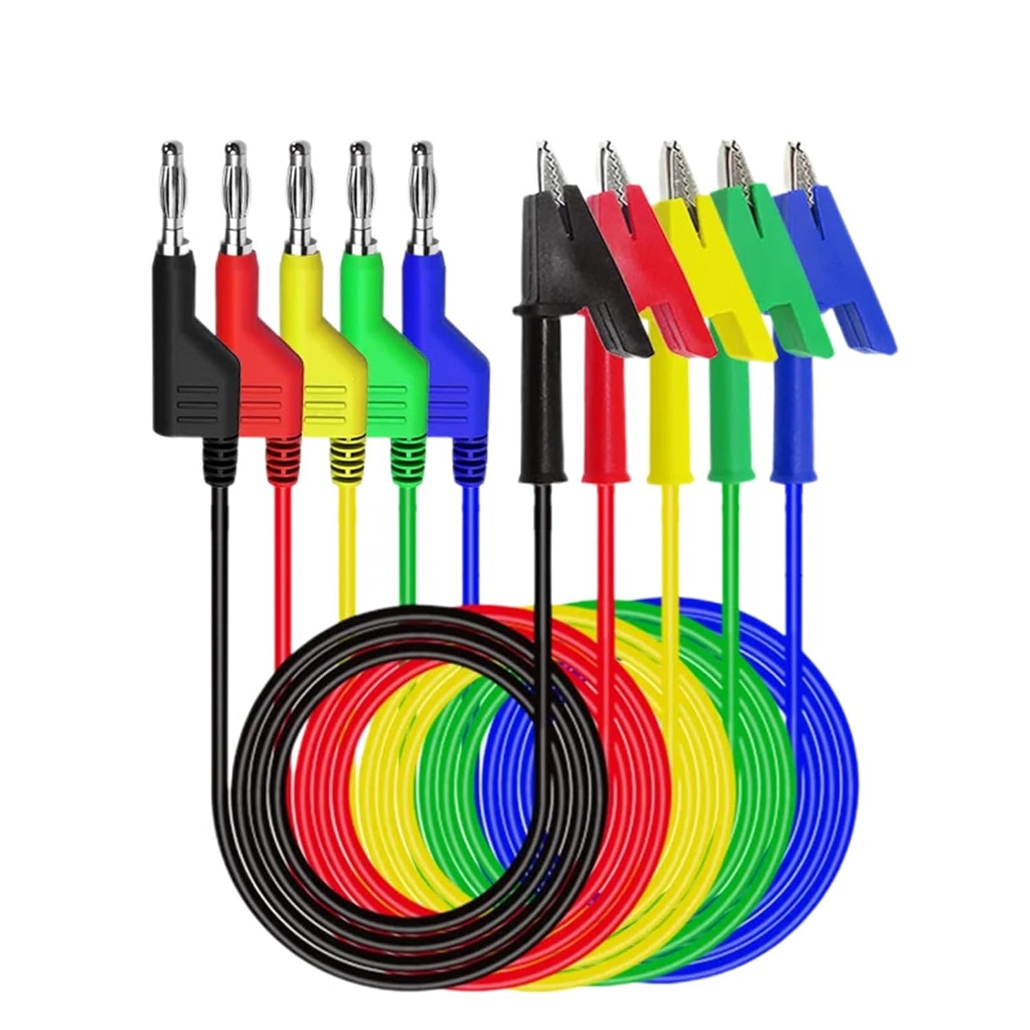 1 Pc Test Lead Kit 4Mm Banana to Test Hook Cable Replaceable Multimeter Probe Test Wire Probe Alligator Clip