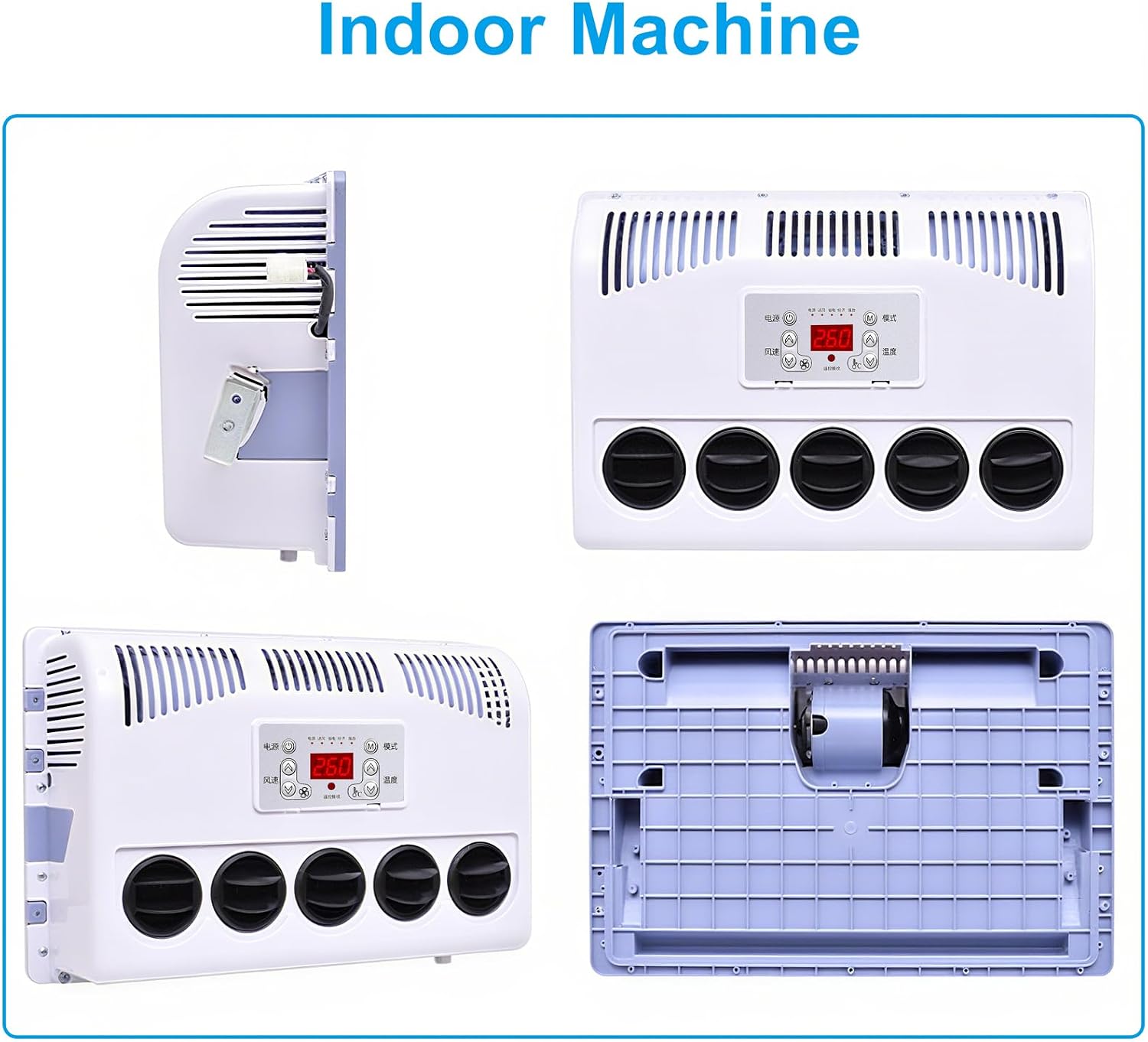 12V RV Air Conditioner, Split Type 11000BTU Truck Air Conditioner,12V AC Unit Suitable for Camping Vehicles, Trucks, RVs, Trailers, Excavators, Vans, 12V DC AC Automotive Parking Air Conditioners