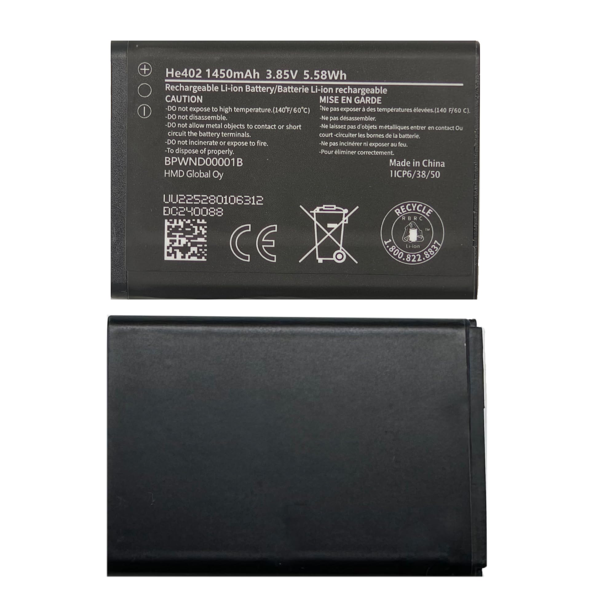 Amazon.com: Vvuilsty HE402 Battery for Nokia 2780 Flip,AT&T