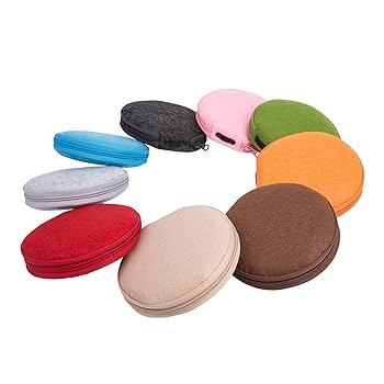 Amazon.com: ELEZAY Small CD Case Round Felt 20 Capacity CDs