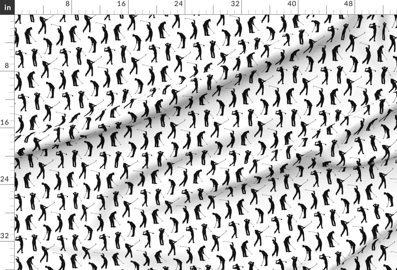 Spoonflower Fabric - Golfers Small Golf Golfing Golfer Ball Sports Sport Man Cave Printed on Upholstery Velvet Fabric Fat Quarter - Upholstery Home Decor Bottomweight Apparel