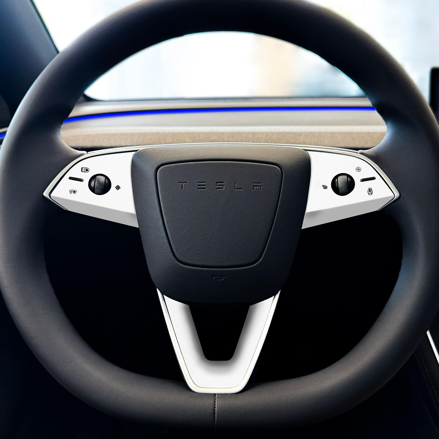 Amazon | Tesla Model 3 / Model Y ハンドルラップ - 2025+ (テスラ