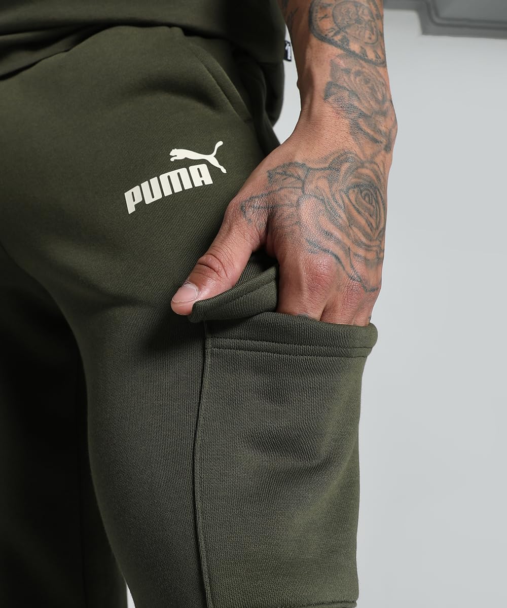 Puma ESS Cargo Pants Herren Sporthose Trainings Jogging Hose 845802 01 schwarz