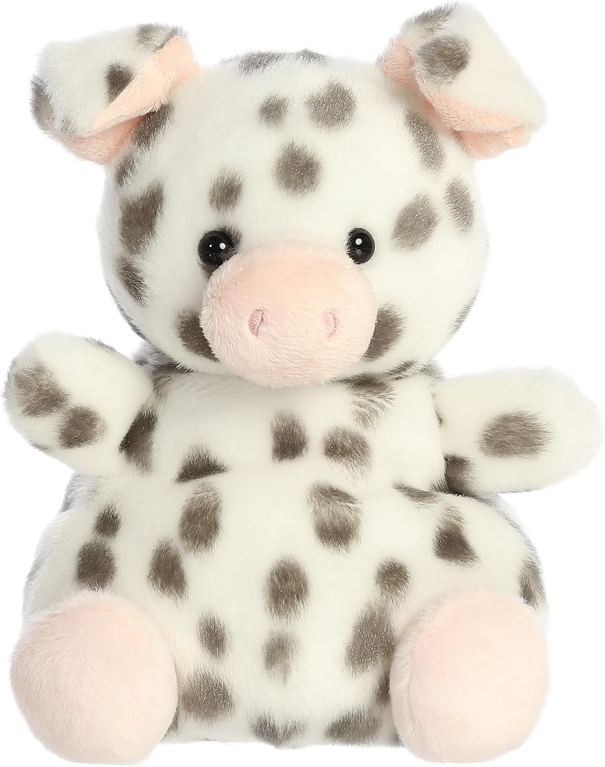 Aurora® Adorable Palm Pals™ Party Sized Piggles Spotted Piglet™ Stuffed Animal - Fun Collectible Plush for Kids and Adult Collectors - Perfect for Decorating Rooms and Birthday Gifts - Gray 8 Inches