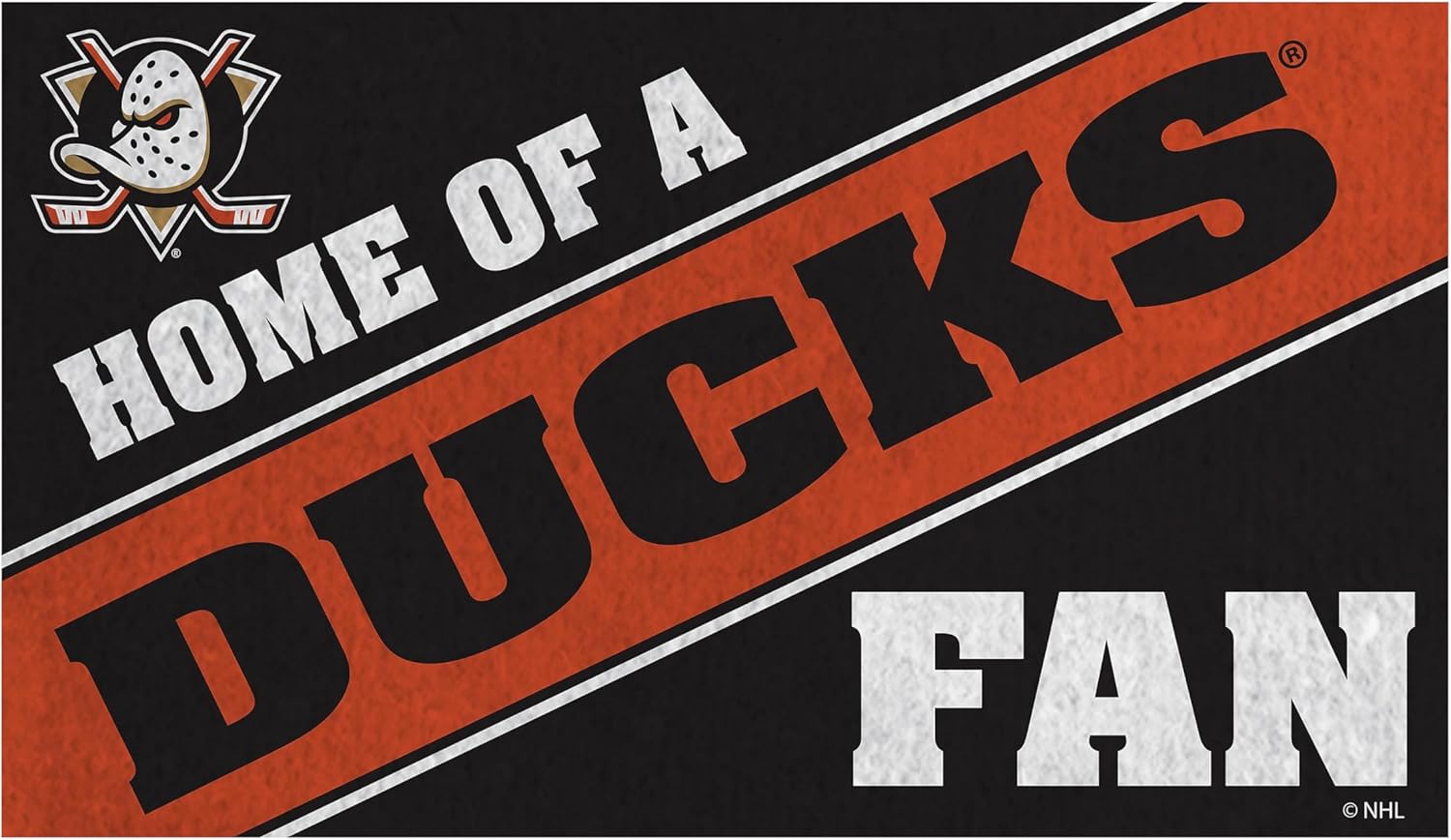 Team Sports America NHL Anaheim Ducks | Indoor and Outdoor Entryway | 28 x 16 Inches | Non Slip Back | Welcome Floor Mats | Muddy Dog Paws | Front Door Entrance Home Décor
