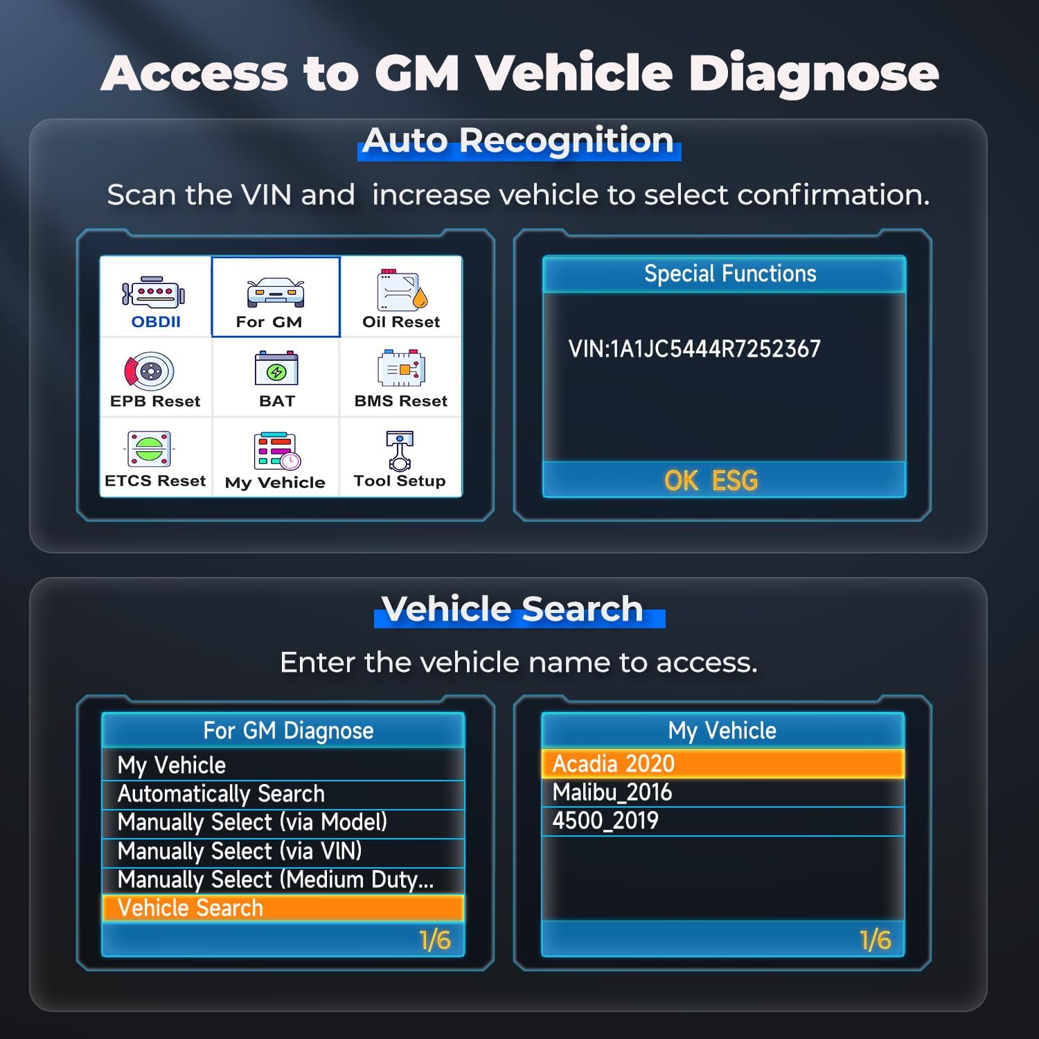 AUTOPHIX 7210P+ Fit for GM Chevy OBD2 Scanner, Full System Diagnostic Tool with All Reset Services for GM/Chevy/Buick/Cadillac, OBD2 Functions Code Reader with EPB/BMS/ETCS/Oil Reset ABS Bleeding
