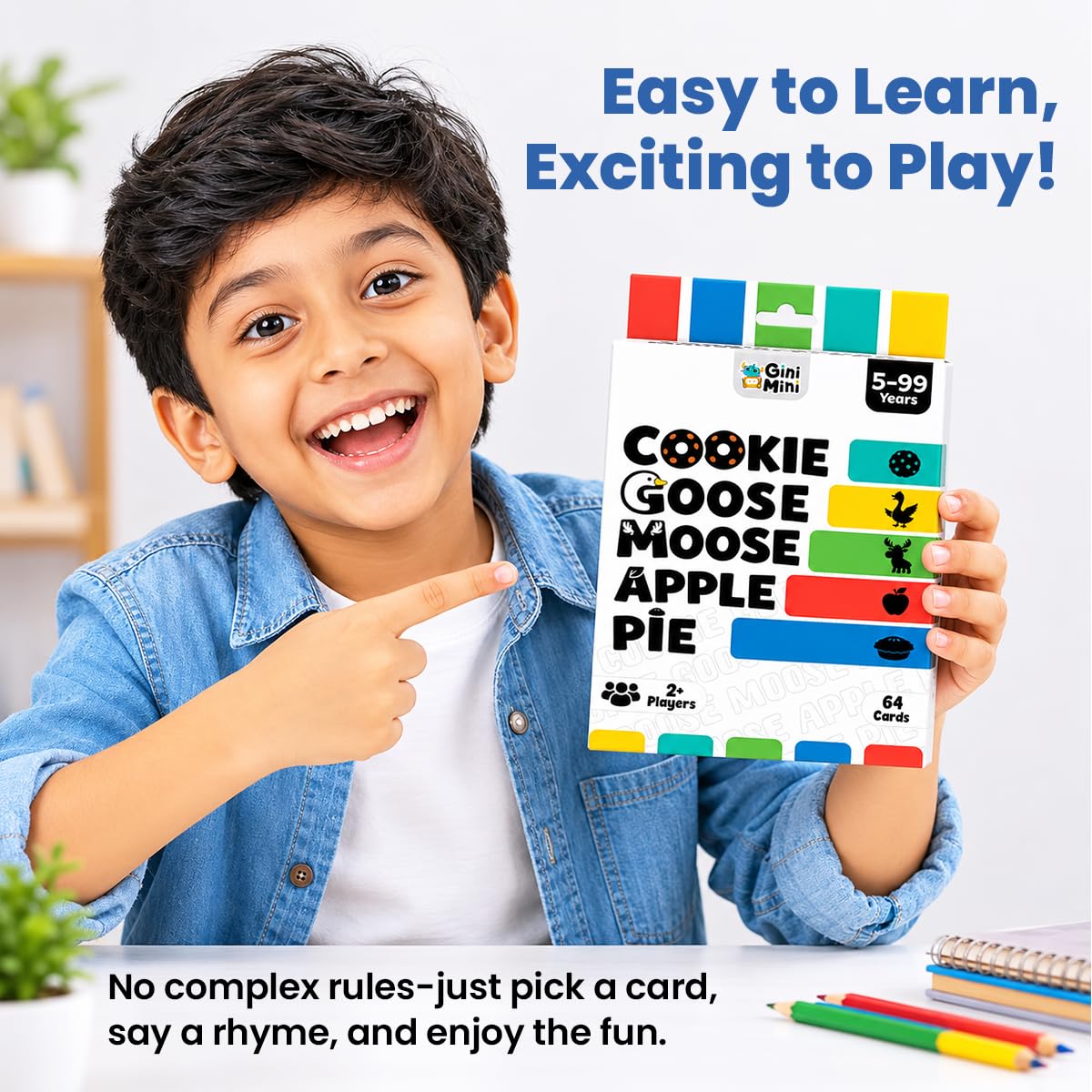 GiniMini Cookie Goose Moose Game - Family Card Game -5