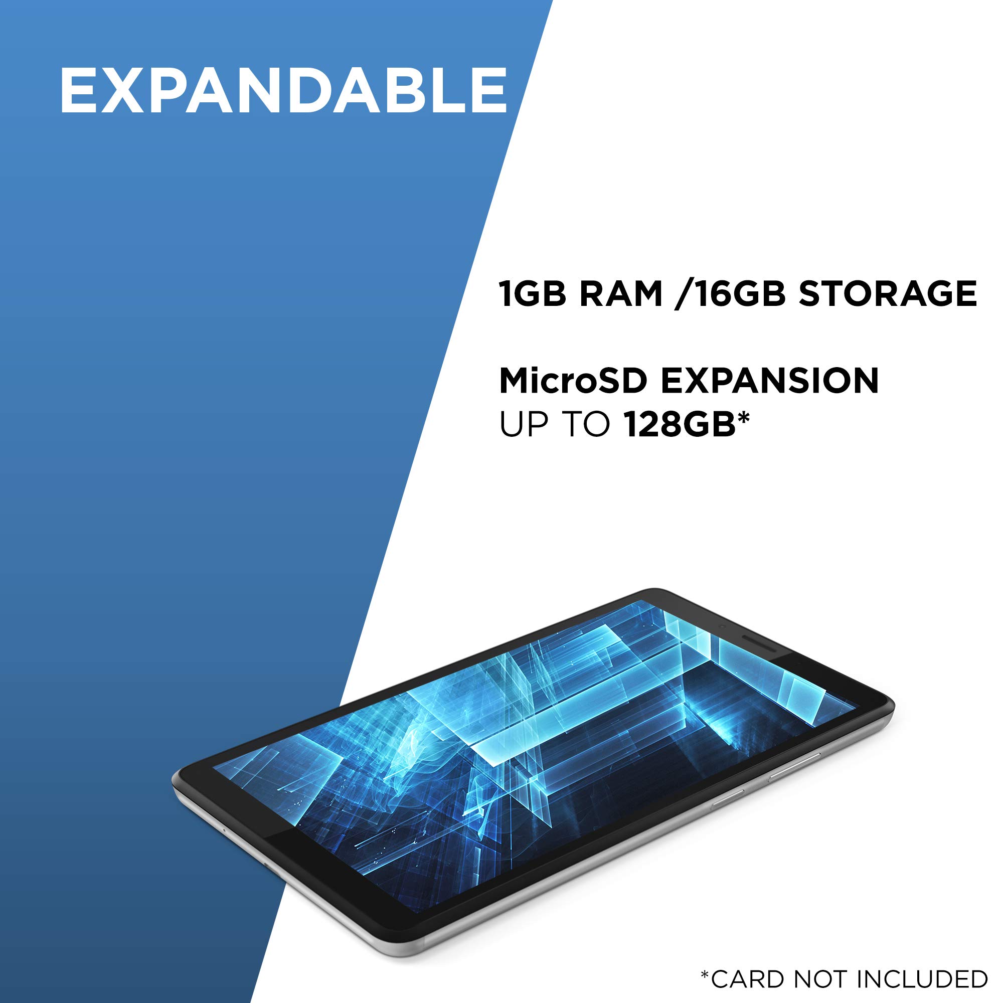 Lenovo Tab M7 7 Cala HD Tablet Quad Core 1.3 GHz 1 GB RAM 16 GB eMMC Android Pie Platino Gris
