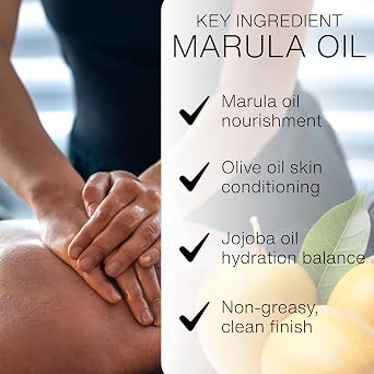 Bon Vital Complete Massage Creme, 1-Gallon, Unscented Non-Greasy Cream with Marula, Olive & Jojoba Oils, Hypoallergenic Moisturizer for Professional or Home Use, Premium Dual-Purpose, Massage Therapy