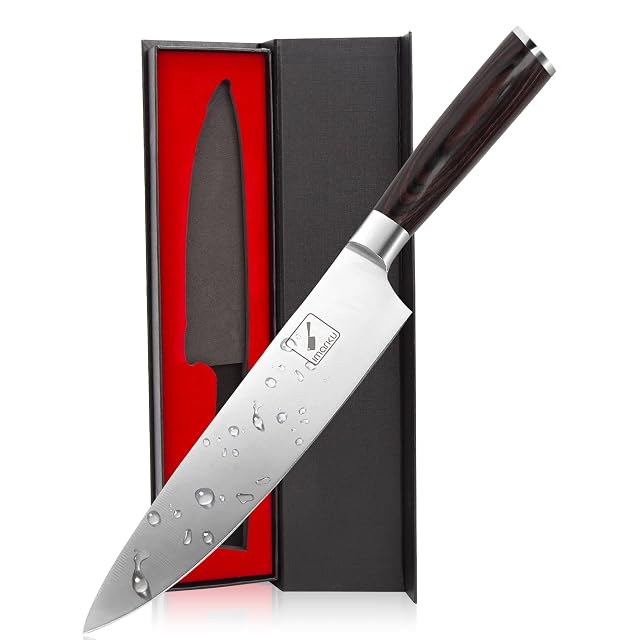 imarku Japanese Chef Knife - Sharp Kitchen Knife 8 Inch Chefs Knives HC Steel Paring Knife Unique Gifts