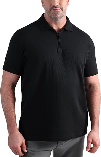 Haggar Mens Short Sleeve Stretch Polo