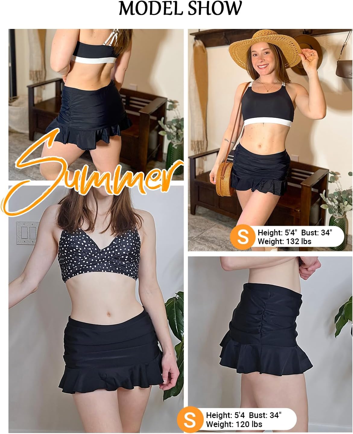 Daci Women's Mid Rise Swim Skirt - Ruched Ruffle Swimsuit Tummy Control Bathing Suit Bikini Skirt Bottom 2025 - Image 6