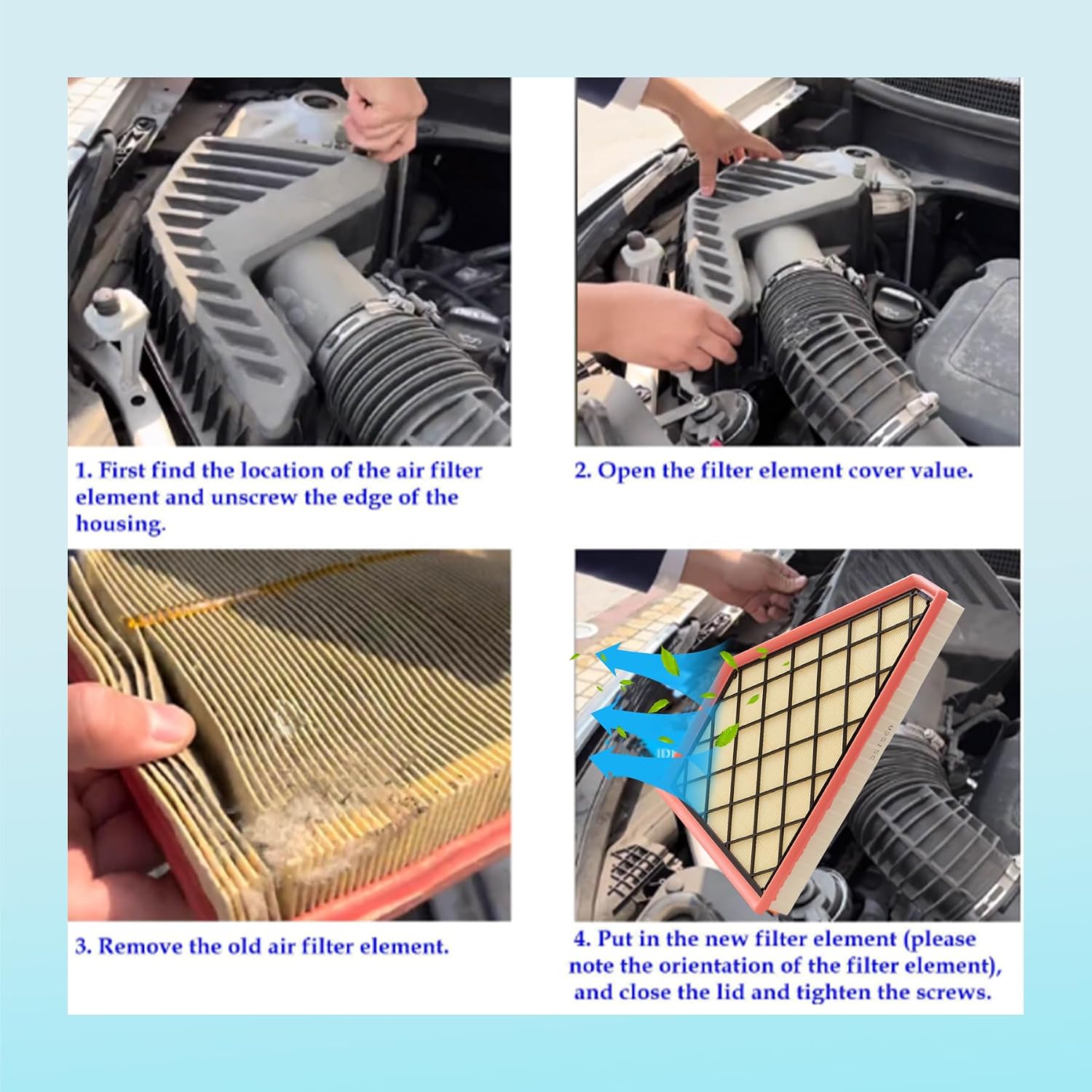 A3212C Engine Air Filter Fit for GMC 2017-2022 Acadia for Buick 2018-2022 Enclave for Chevy 2018-2022 Traverse 2019-2022 Blazer 2017-2022 XT5 Replaces 23321606